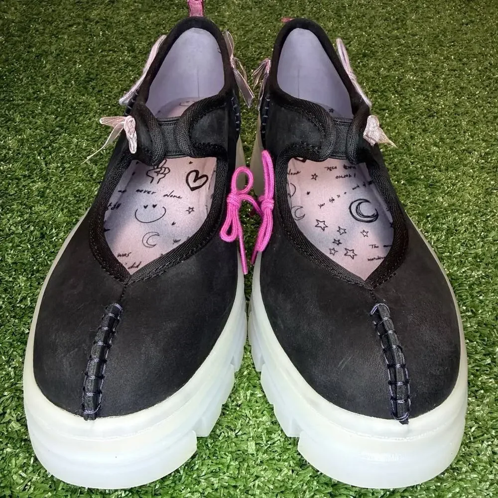 UGG Areum Mary Jane Shoes Womens 7 Black Comfort New Without Box